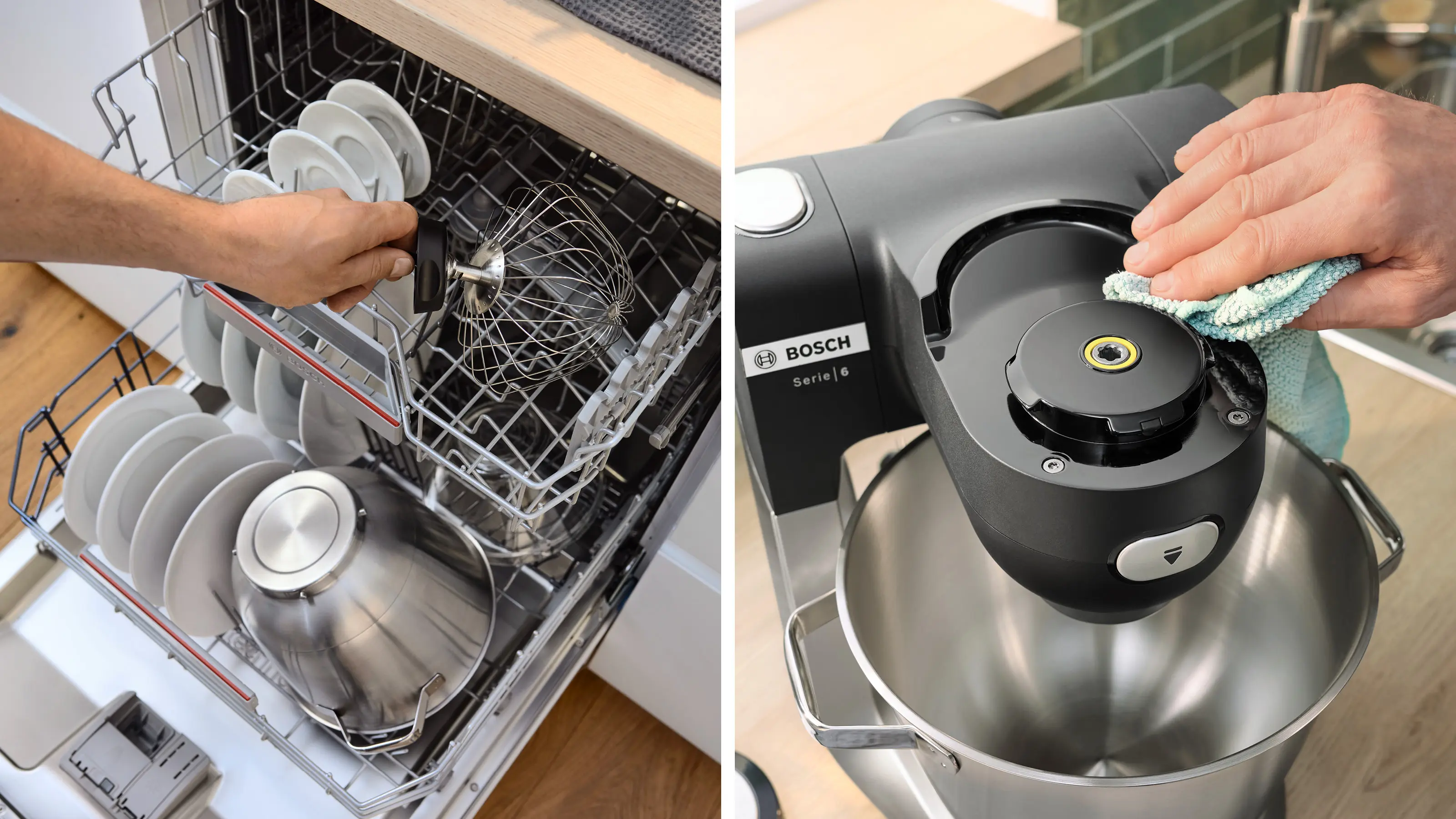 סדרה 6 Kitchen machine with scale 1600 W שחור, נירוסטה