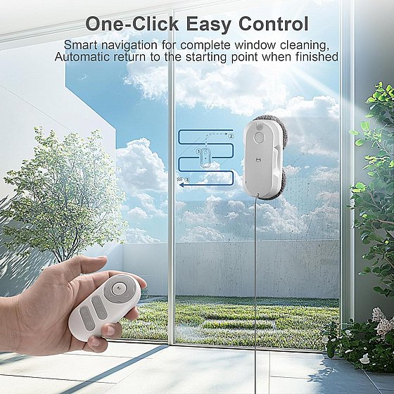 The no'1 window cleaning brand in the world רובוט חדשני לניקוי חלונות עם ריסוס מים דו-כיווני דגם DDC56 - صورة 19
