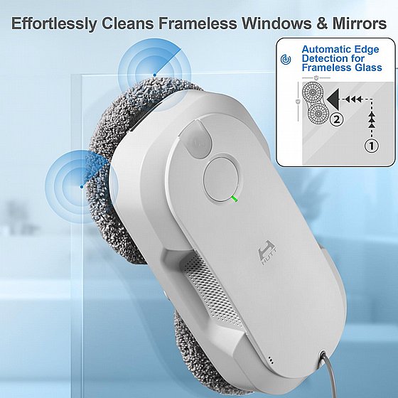 The no'1 window cleaning brand in the world רובוט חדשני לניקוי חלונות עם ריסוס מים דו-כיווני דגם DDC56