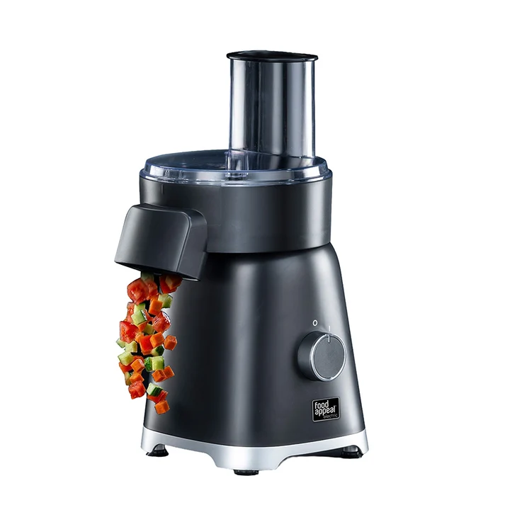 הכוכב של המטבח! CHOPSTAR קוצץ מולטי 7 ב-1 שחור כולל קוביות וצ'יפס גדול
