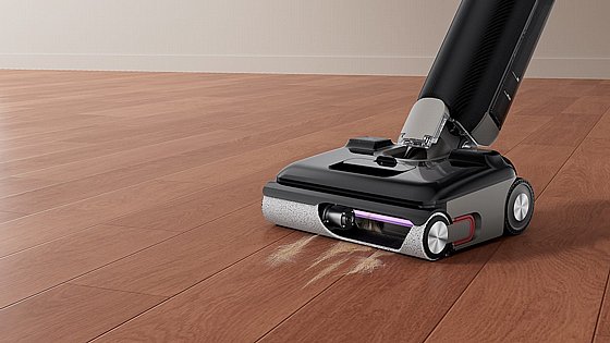مكنسة وممسحة أرضيات ذكية لاسلكية وقابلة للشحن EUREKA FloorShine موديل NEW880BK. - صورة 5