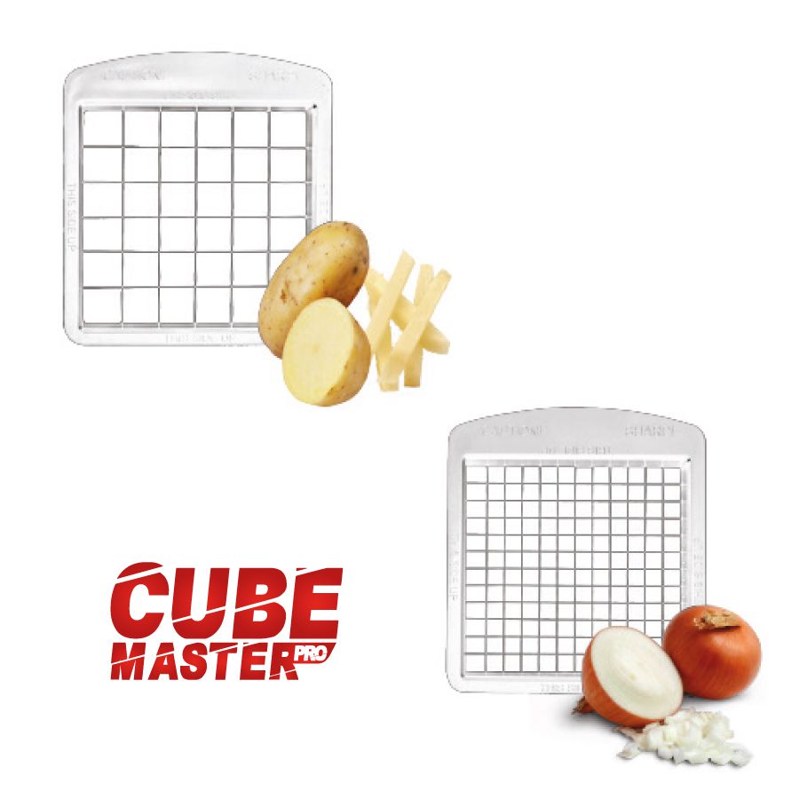 קוצץ ירקות ופירות CUBE MASTER PRO הכולל 2 להבים ומגירה שחור/זהב - صورة 3