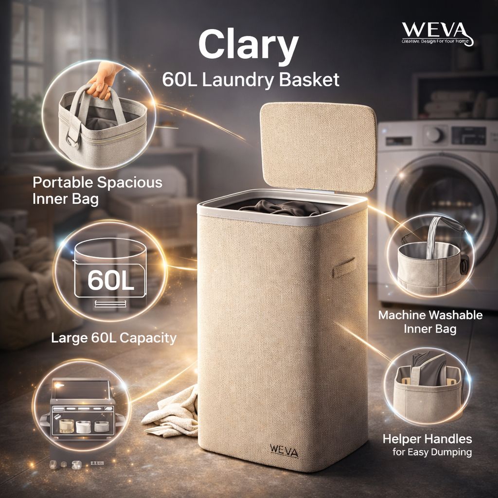 סל כביסה WEVA Clary 60L