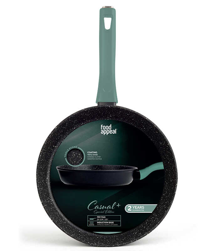 24 cm Pan CASUAL PLUS Green Handle - صورة 3