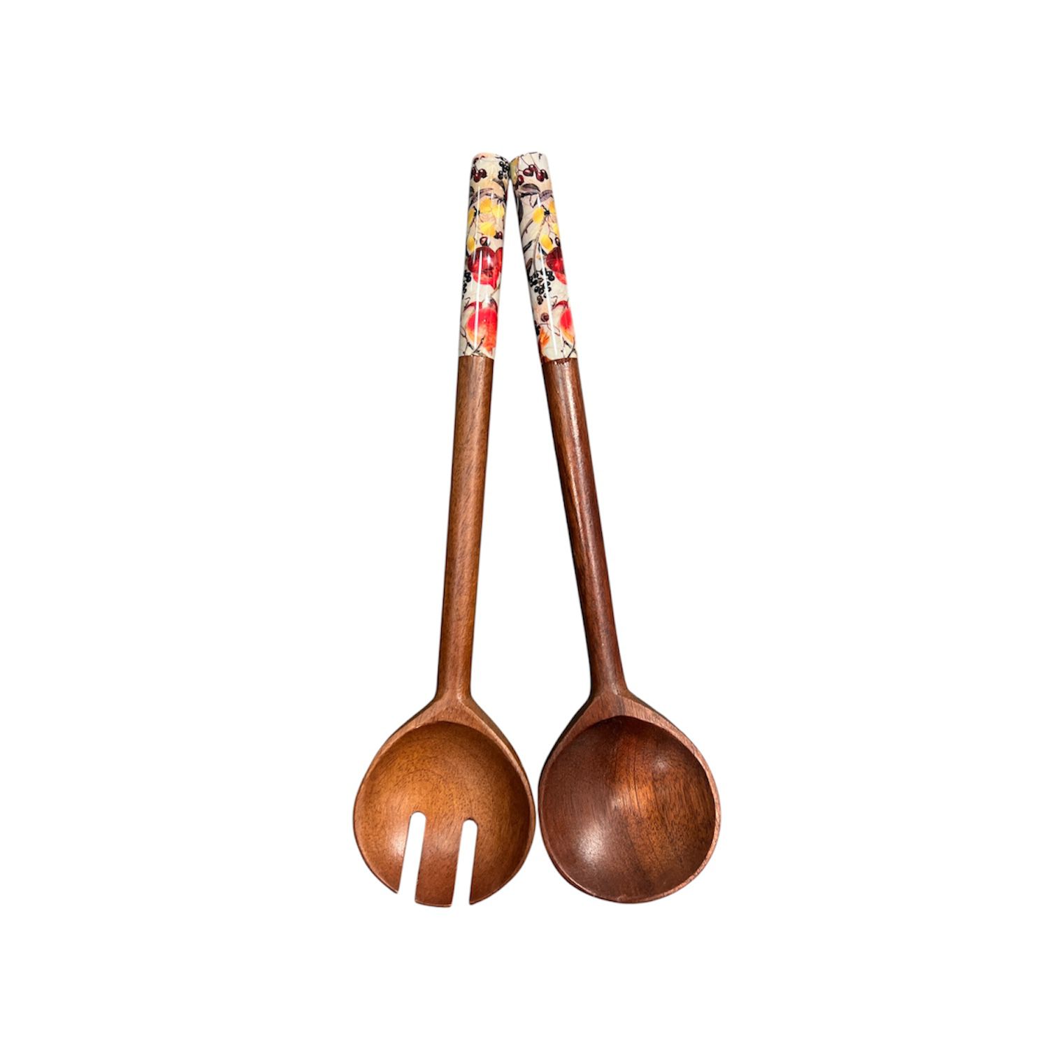 Set of serving spoons for a wooden salad - صورة 6