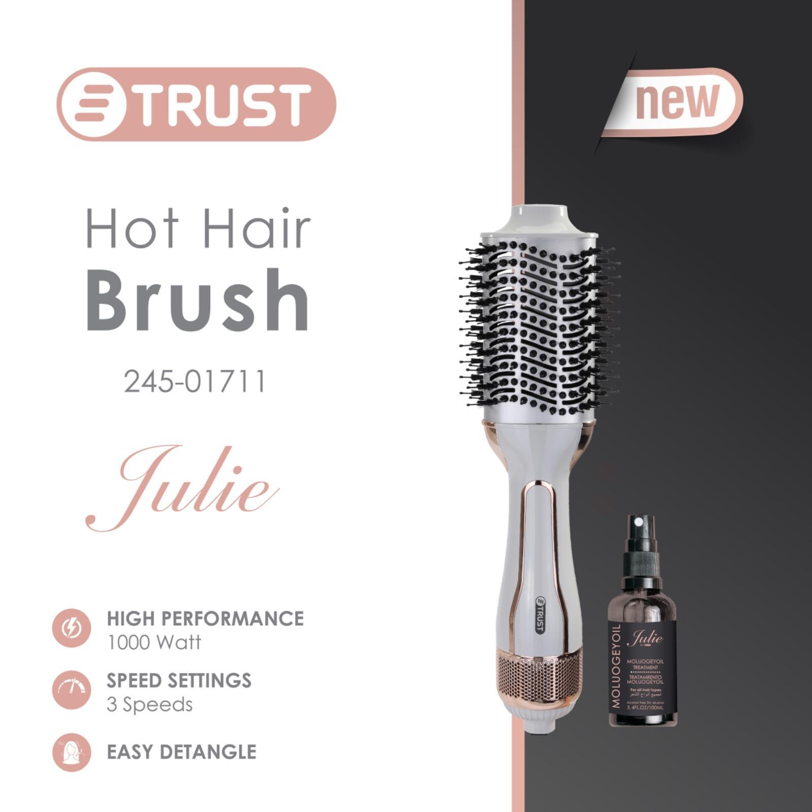 فرشاة شعر حرارية Trust Julie 1000 واط - صورة 2