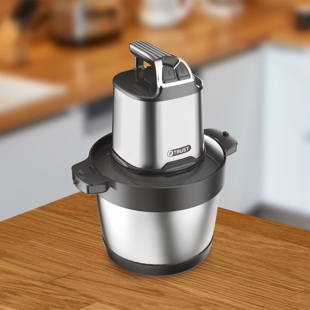 قطاعة فود تراست 1000 وات، 6 لتر، استانلس / أسود. - صورة 2