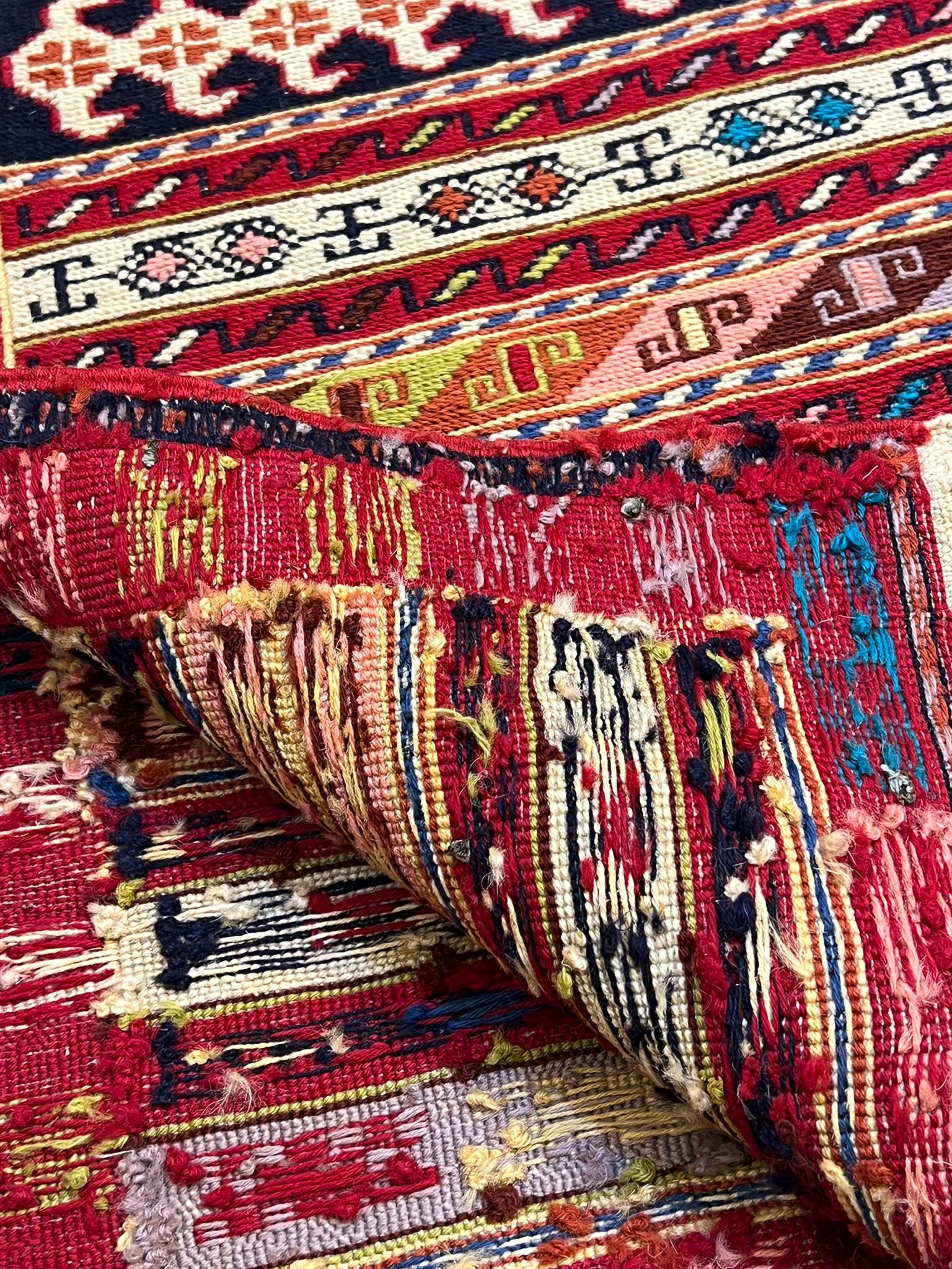 سجادة كليم سُمّاق فارسية تقليدية مصنوعة من الصوف الطبيعي | ‎50×200 سم (متوفرة أيضًا بحجم 50×100 سم) - صورة 5