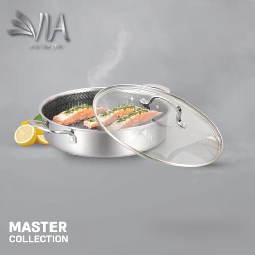 مقلاة سوتيه ستانلس ستيل – سلسلة MASTER | 28 سم