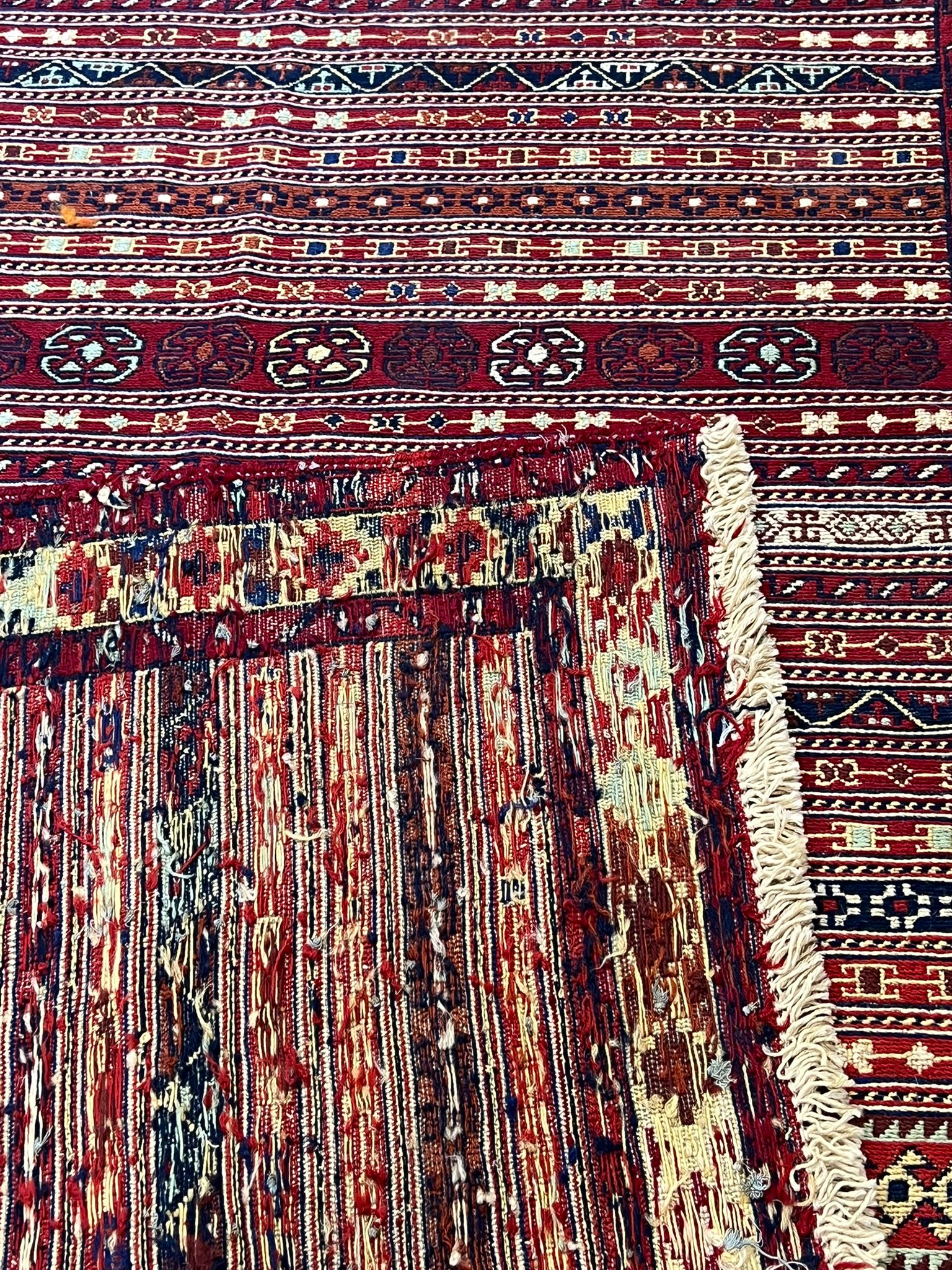 سجادة كليم سومّاك فارسية يدوية من الصوف | ‎200×123 سم - صورة 5