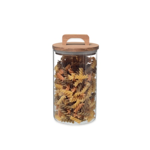 Glass Jar 1400 ml - 14X14.5 cm - July Collection - صورة 2
