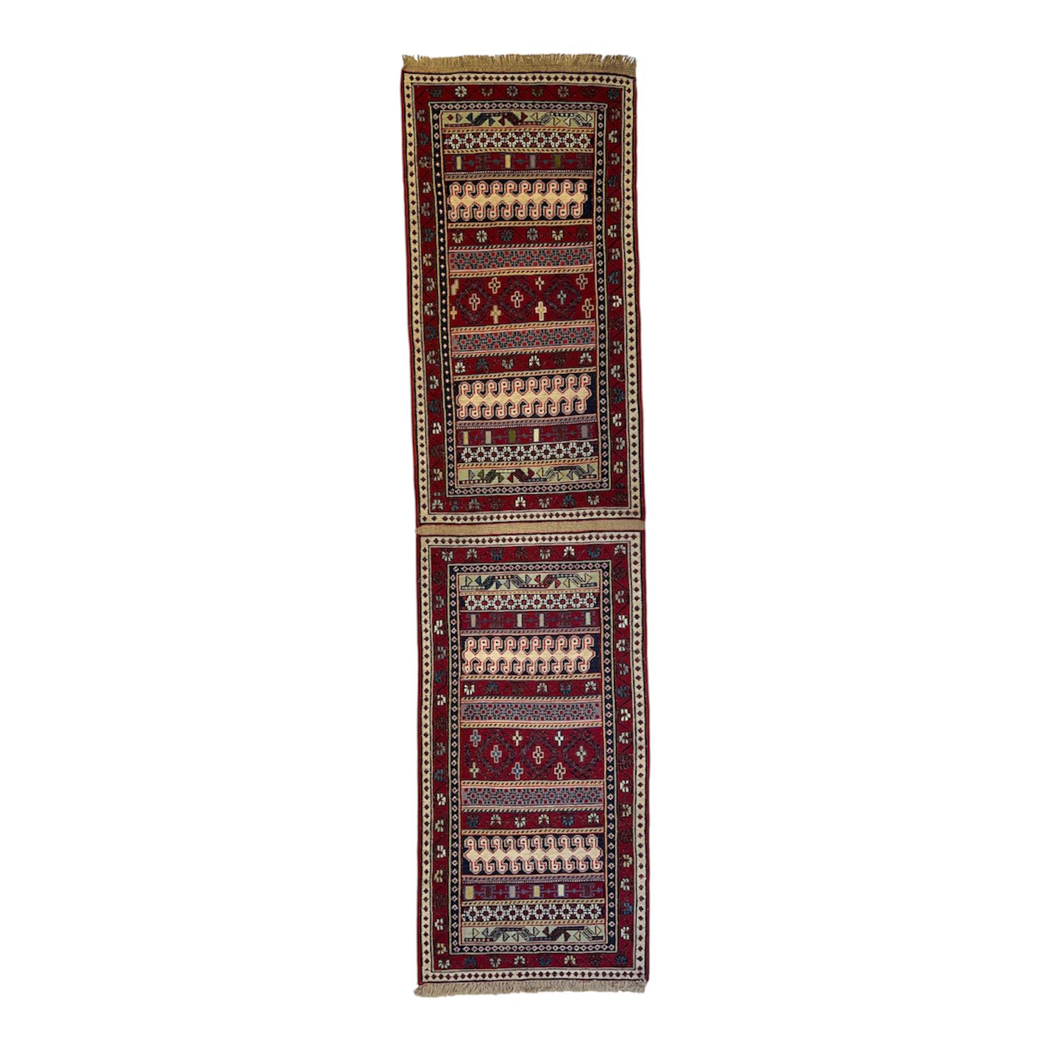 سجادة كليم فارسية أصلية مصنوعة من صوف السُمّاق | ‎50×200 سم (متوفرة أيضًا بحجم 50×100 سم) - صورة 4
