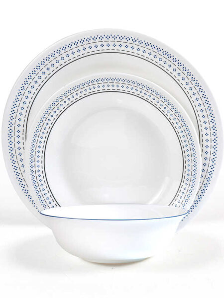 white plates