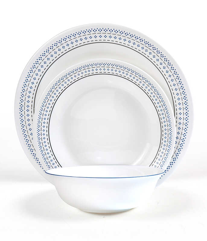 white plates