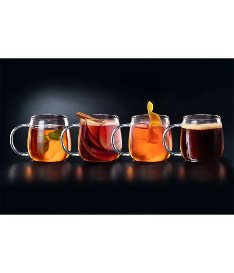 Set of 4 single-walled cups 400 ml, MALESYA model