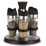 Rotating spice rack 6 jars 100 ml Mint model