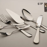 61-piece stainless steel cutlery set