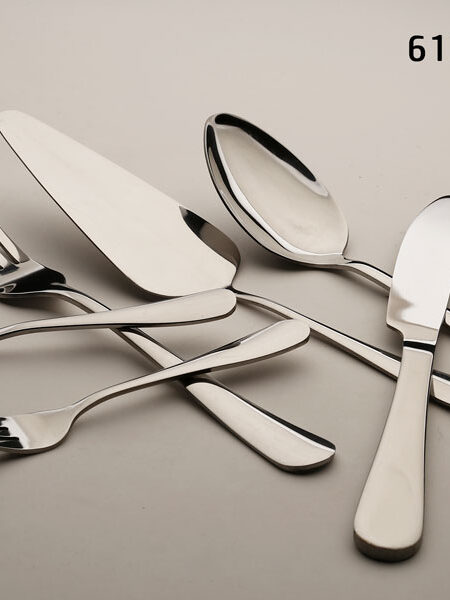 61-piece stainless steel cutlery set