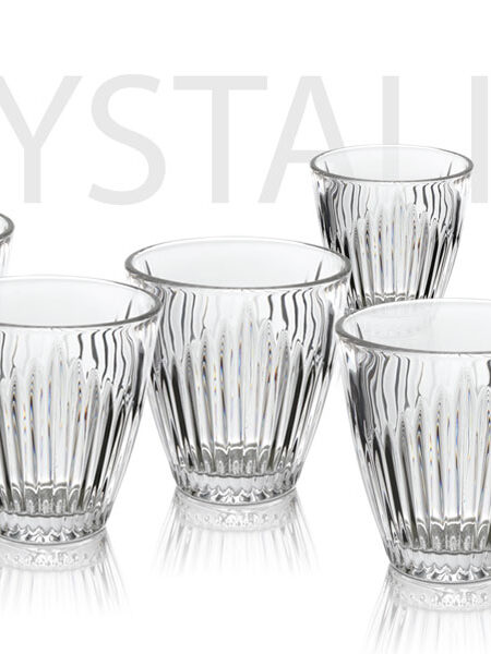 סט 6 כוסות ויסקי Crystaline בנפח 220ML