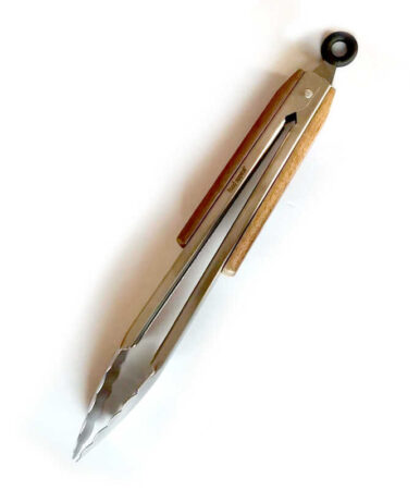 Wooden handle tongs 30.5 cm