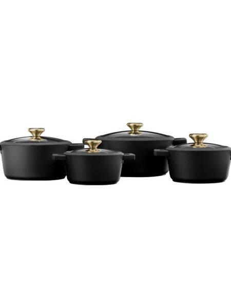 8-piece pot set - BLACKBERRY