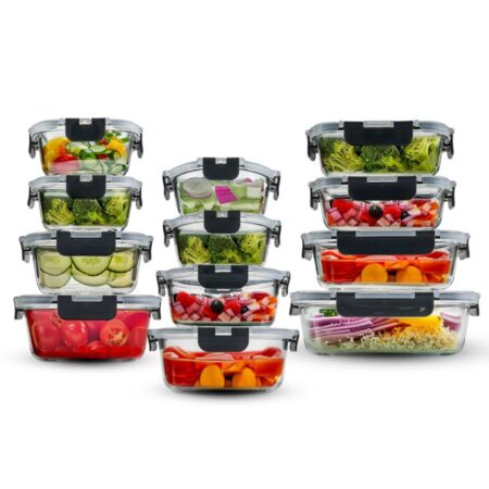 أداة تخزين Cloc الزجاجية 12