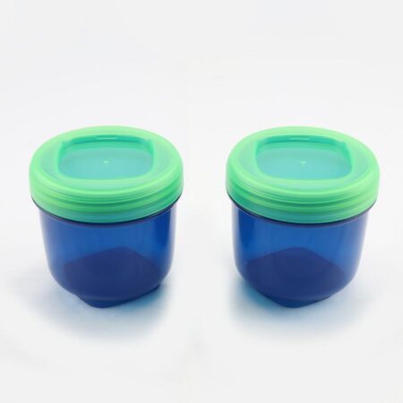 Pack of 2 Snack Containers 150 ml TO GO Blue/Green Smash by Food Appeal