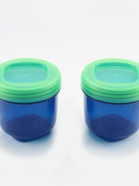 Pack of 2 Snack Containers 150 ml TO GO Blue/Green Smash by Food Appeal