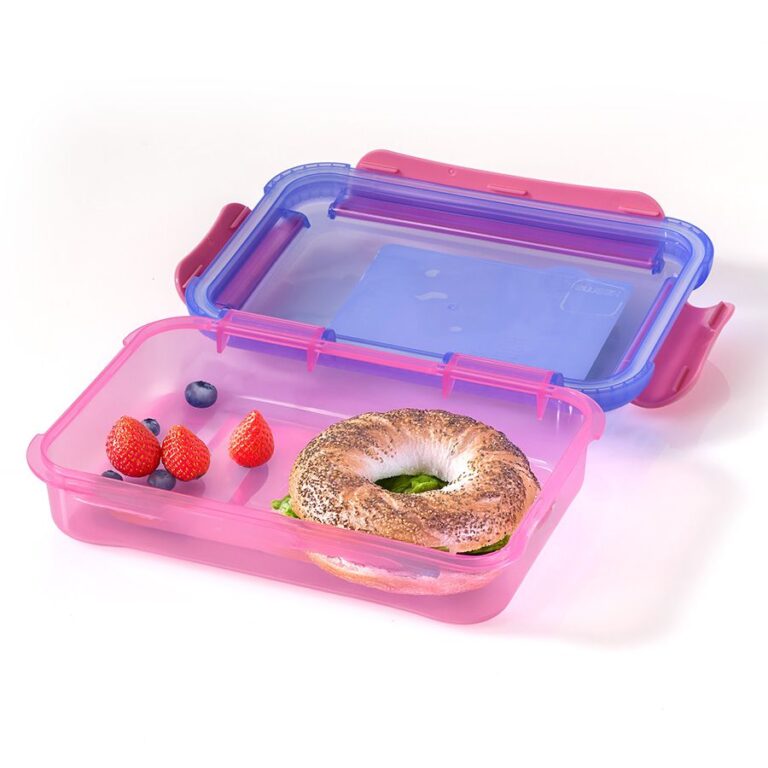 صندوق غداء SLIMLINE Bento سعة 1.0 لتر، وردي/أرجواني، من Smash