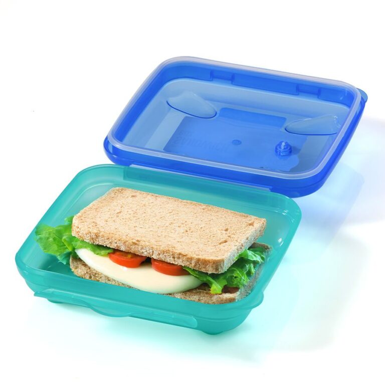 קופסת אוכל לסנדוויץ 450 מ"ל מנטה/כחול Smash by Food Appeal