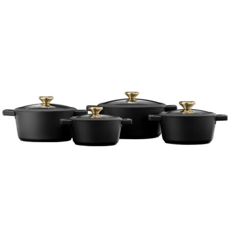 8-piece pot set - BLACKBERRY