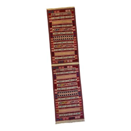 Traditional Persian Kilim Sumac Rug made of natural wool | 50×200 cm (also available in 50×100 cm)