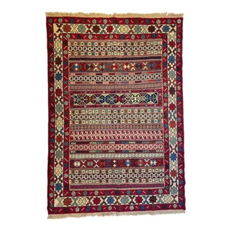 עבודת יד צמר טהור טורקי ואן קארס שטיח קילים | 150*103 ס"מ