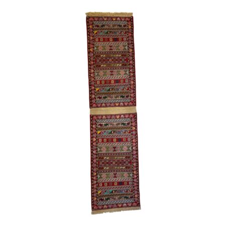 Caucasian Persian Sumac Wool Kilim Rug | 50×200 cm (also available as 50×100 cm)