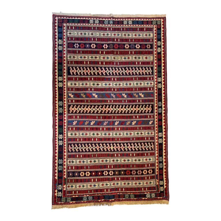 سجادة كليم سومك يدوية الصنع | صوف إيراني قوقازي | ‎2 x 1.20 م