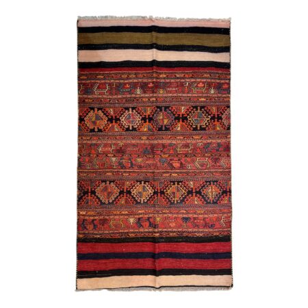 שטיח יוקרתי מעוצב ידנית 'קלה הום' | 170 x 100 ס"מ | צמר ומשי פרמיום