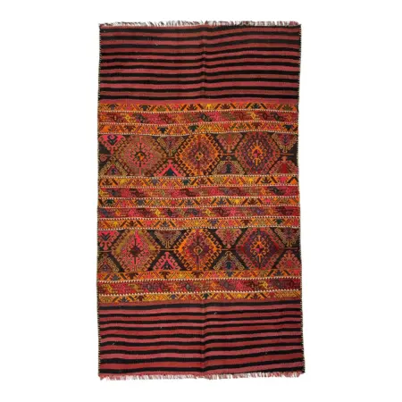 שטיח יוקרתי 180x105 ס"מ – גווני אדמה, עיצוב אתני