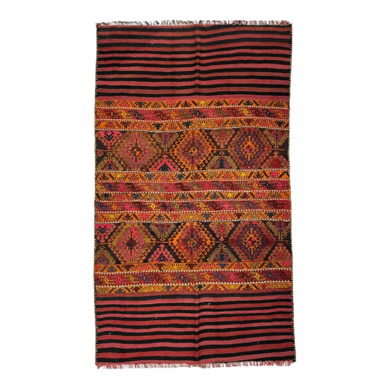 سجادة فاخرة 180x105 سم – ألوان ترابية وتصميم عرقي