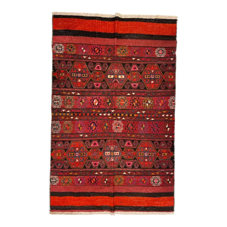 Luxury Rug 160x100 cm – Vibrant Red, Handcrafted Wool