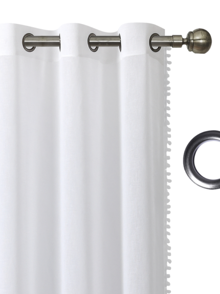 Bath curtain &ndash; white marquise
