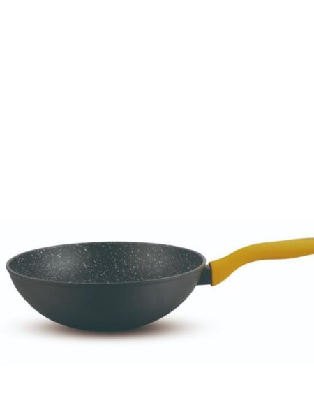 Wok 28 cm CASUAL PLUS Mustard Handle