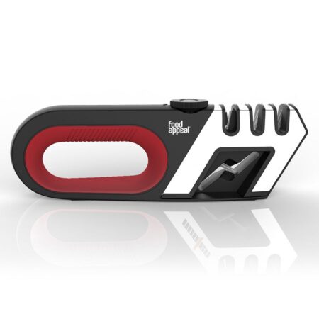 5-in-1 knife sharpener red/black