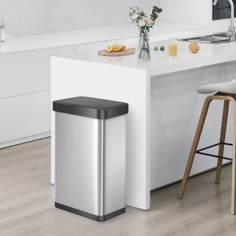 פח אשפה 50 ליטר NEW HORIZON נירוסטה