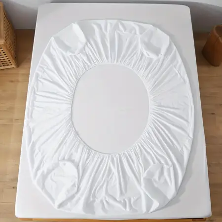 Soft Fresh Bed Cover - Breathable, Quiet, Deep Perforated, Waterproof