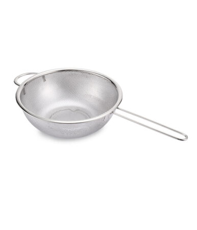 High density stainless steel sieve with handle 26 cm