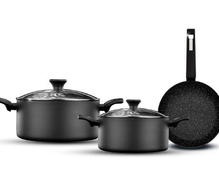 5-piece set - 24 cm pot + 28 cm pot + 28 cm frying pan EVERYDAY PLUS