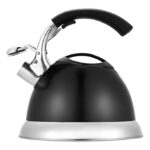 Whistling stainless steel kettle 2.9 liters black VENTURE
