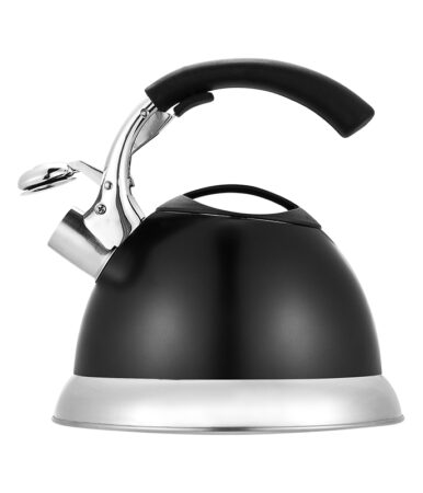 Whistling stainless steel kettle 2.9 liters black VENTURE