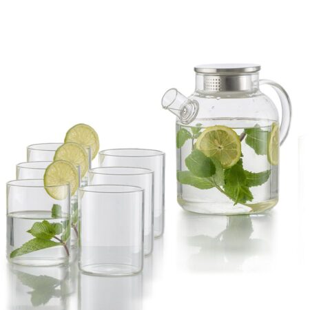 Кувшин для холодного напитка 1800 мл + 6 чашек 370 мл САНТЬЯГО