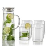 קנקן שתיה קרה 1600 מ"ל + 6 כוסות 370 מ"ל CAYMAN